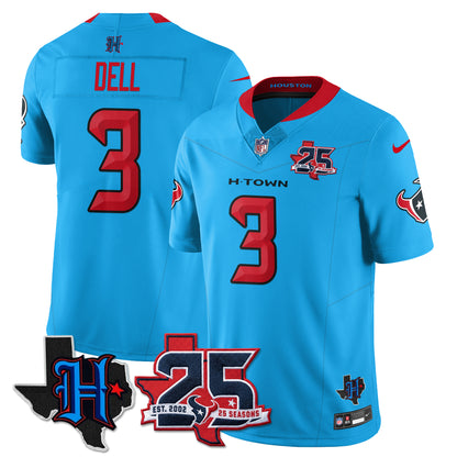 HOU 25th Seasons in 2026 Basic Vapor Limited Jersey - All Stitched