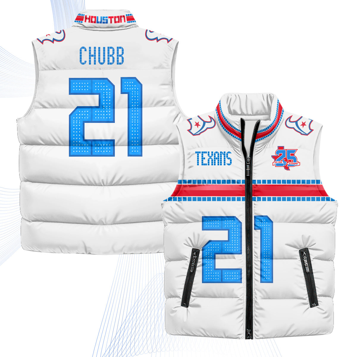 HOU 2026 Rivalries Puffer Vest - Printed