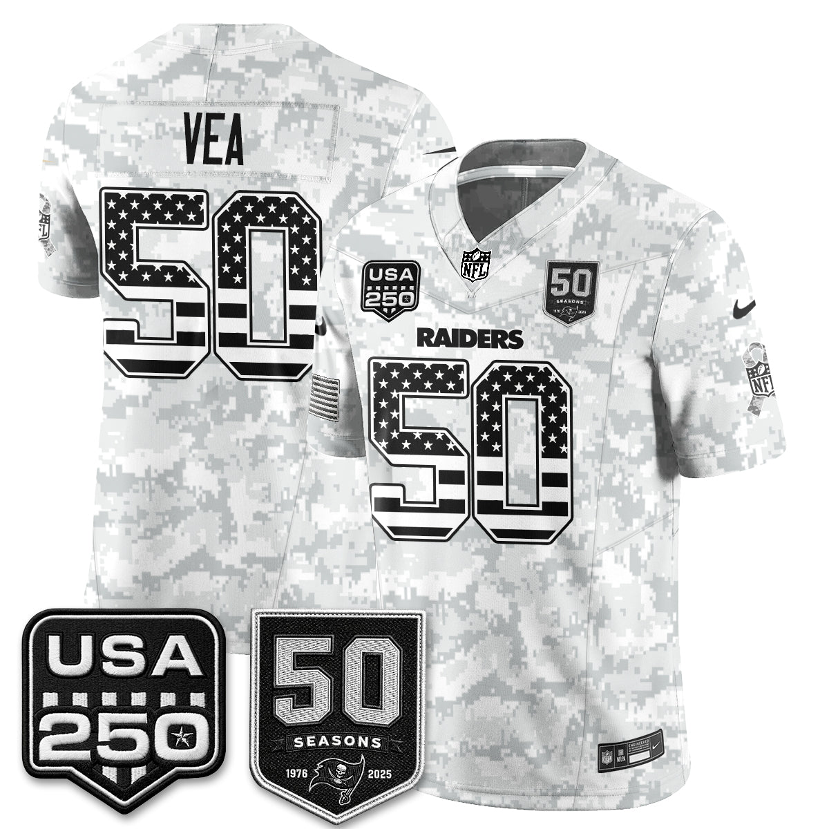Tampa Bay Buccaneers 2026 Salute to Service Edition Vapor Jersey - Stitched