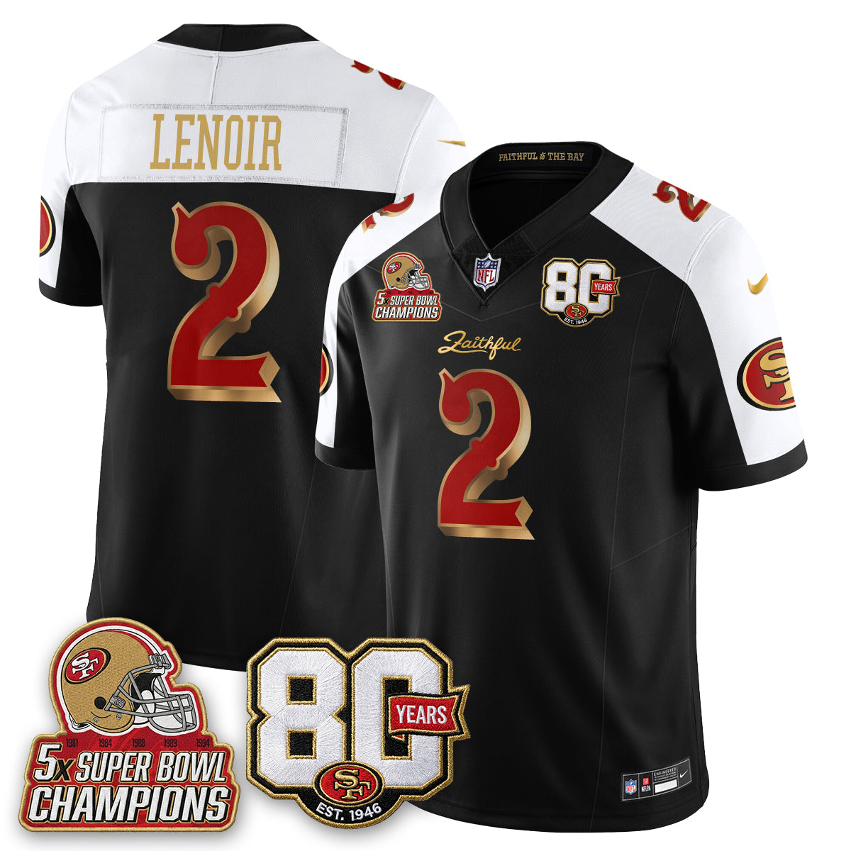 SF 80 Years & 5X Champs Rivalries Edition - Stitched (2)