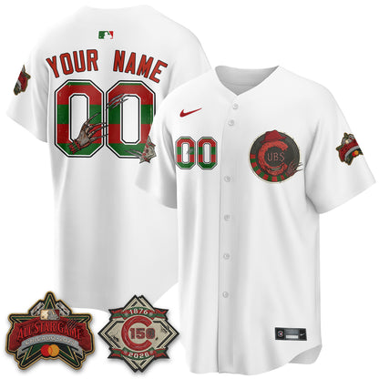 CHC A Nightmare on Wrigley Field Edition Vapor Custom Jersey - Stitched