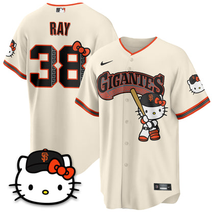 San Francisco Giants x Meow KT Vapor Jersey - Stitched