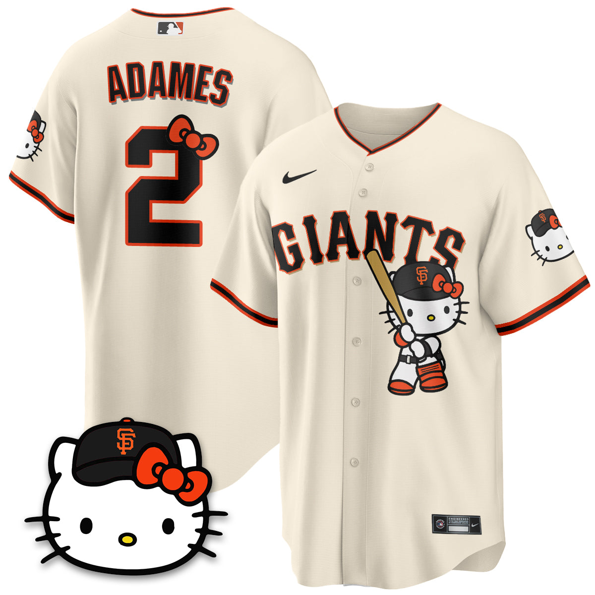 San Francisco Giants x Meow KT Vapor Jersey - Stitched