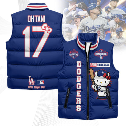 LAD x Meow KT Puffer Vest - Printed