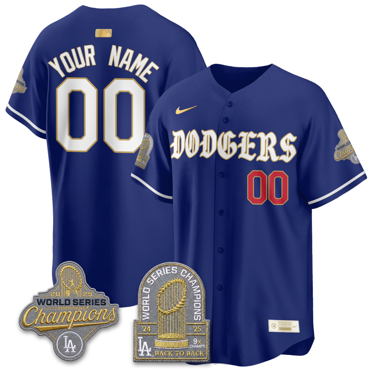 LAD Vapor Limited Custom Jersey - Back to Back 9x Champs - All Stitched