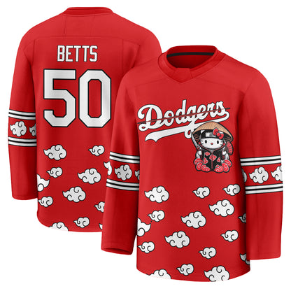 Los Angeles Dodgers Akatsuki Edition Vapor Hockey Jersey - Stitched