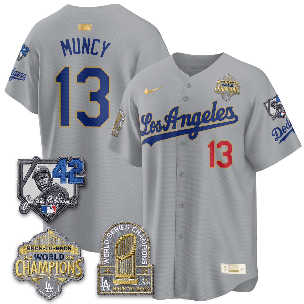 LAD 2026 New Era Gold Collection Vapor Limited Jersey - B2B Champs - All Stitched
