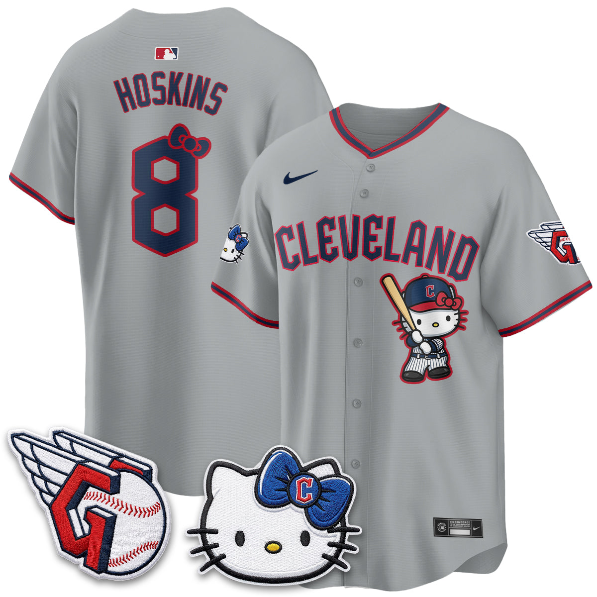 Cleveland Guardians x Meow KT Vapor Jersey - Stitched