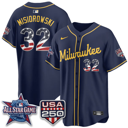 Milwaukee Brewers 2026 All Star Game Vapor Jersey - Stitched