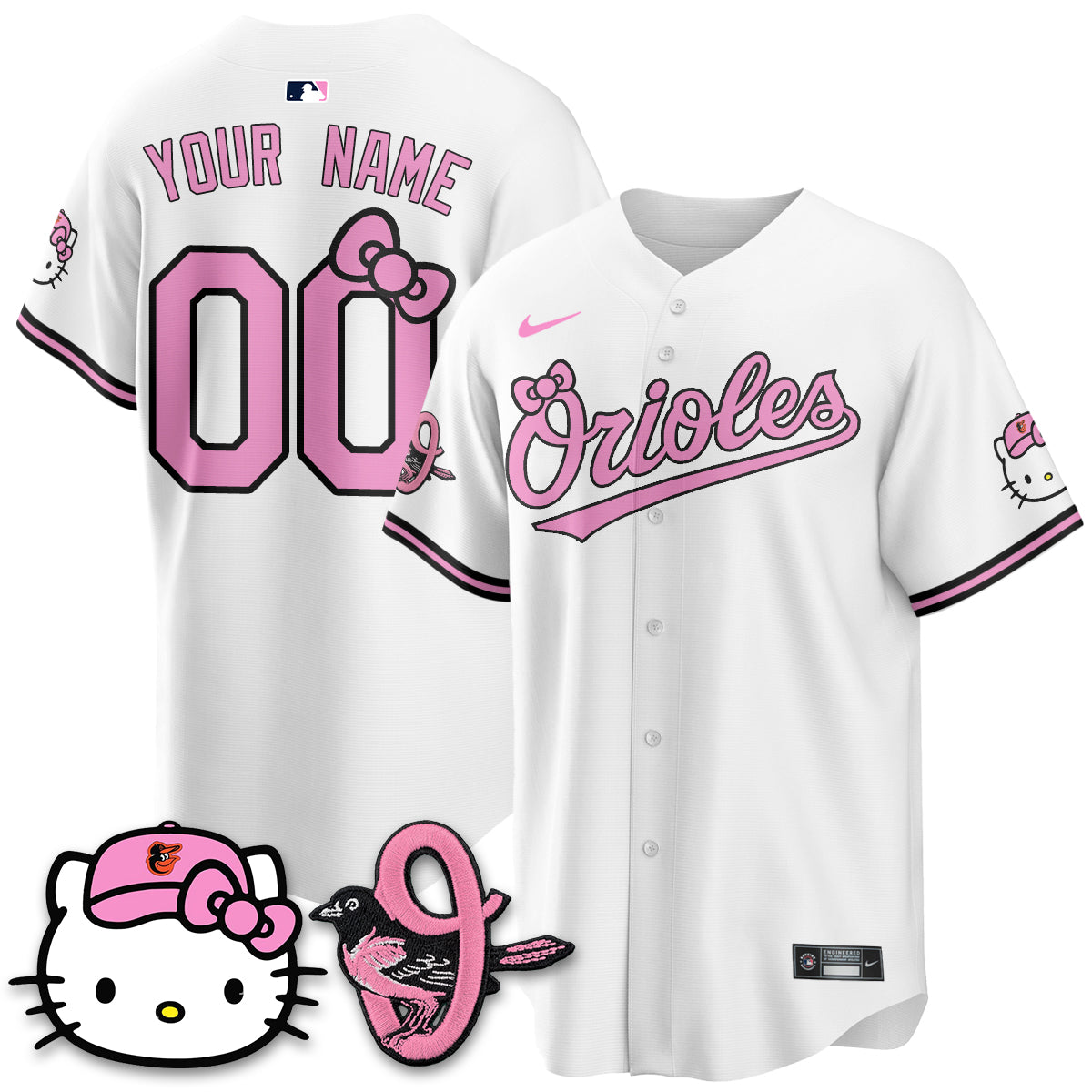 Baltimore Orioles x Meow KT Vapor Premier Limited Custom Jersey - Stitched