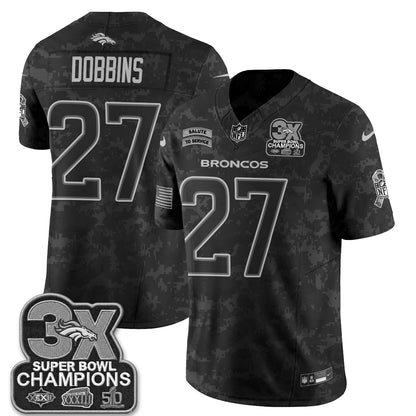 Denver Broncos 2026 Salute to Service V2 Vapor Jersey - Stitched