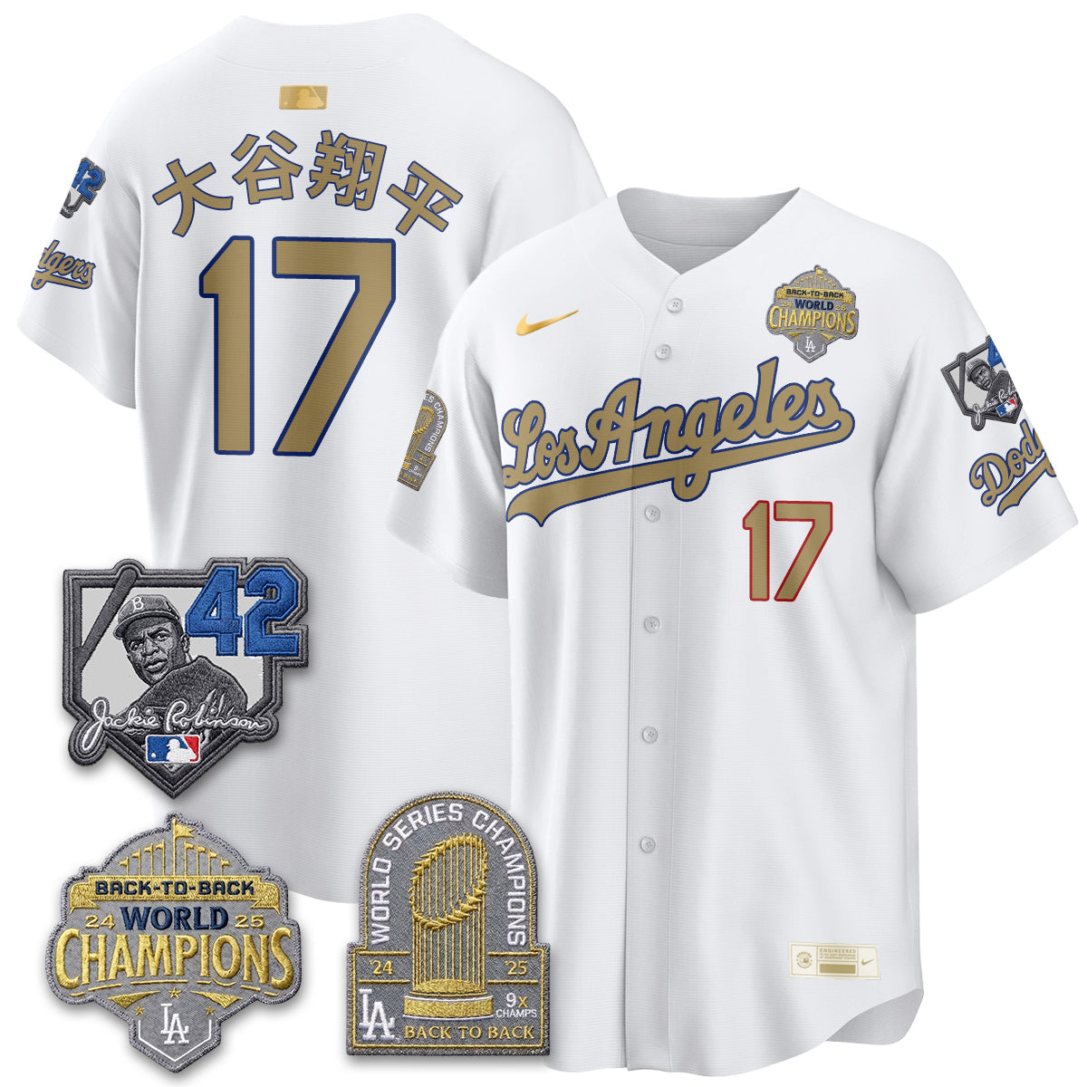 LAD 2026 New Era Gold Collection Vapor Limited Jersey - B2B Champs - All Stitched