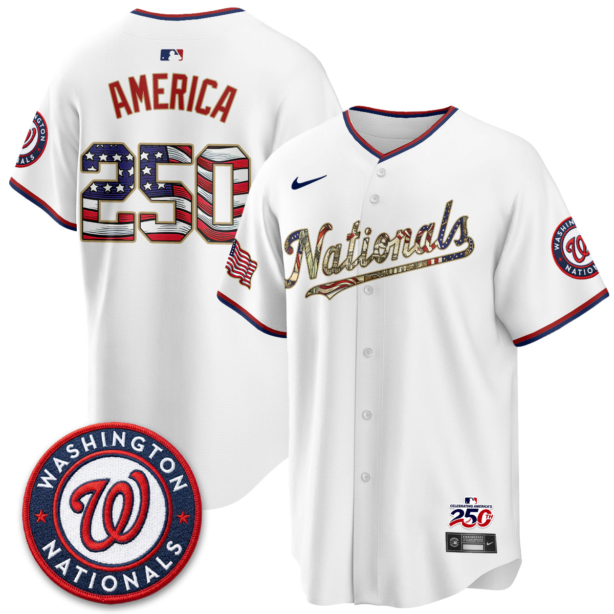 WSH 2026 Independence Day USA Vapor Jersey - Stitched