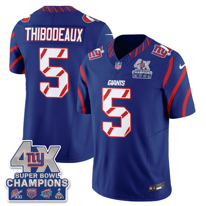 NYG  Xmas Edition Vapor Jersey - Stitched