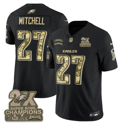 Philadelphia Eagles Salute to Service V2 Vapor Jersey - Stitched