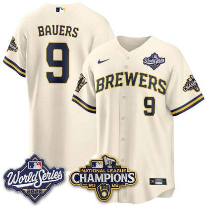 MIL W.S 26 & 2026 NL Champions Navy Jersey - Stitched