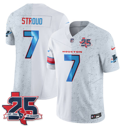HOU Fan Gear Split Vapor Jersey - Stitched