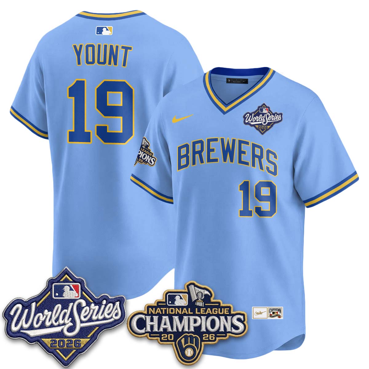 MIL 2026 NL Champions Throwback Jersey - Stitched