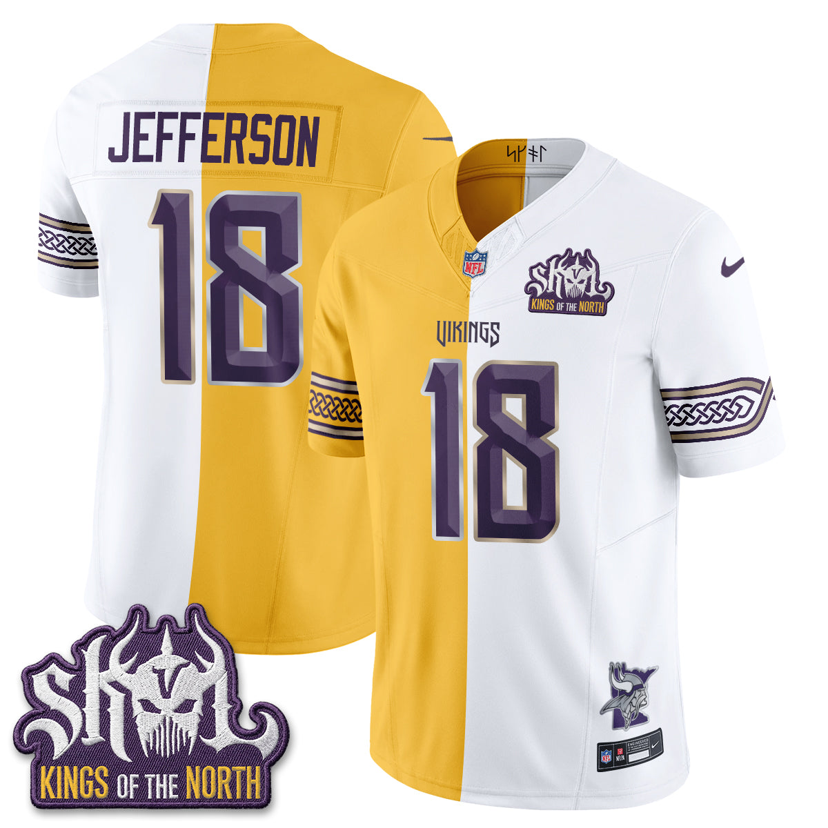MIN 2026 Rivalries Split V2 Vapor Jersey - Stitched
