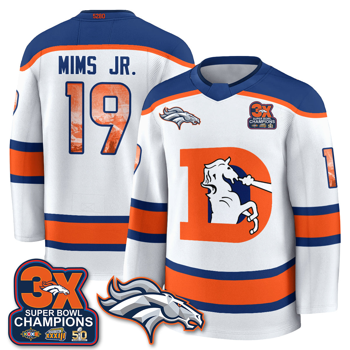 DEN Fan Gear Edition Hockey Jersey - Stitched
