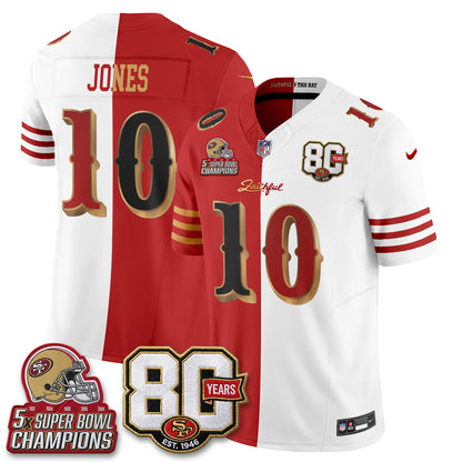 SF Rivalries Split Edition Vapor Jersey - Stitched