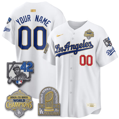 LAD 2026 New Era Gold Collection Vapor Custom Limited Jersey - B2B Champs - All Stitched