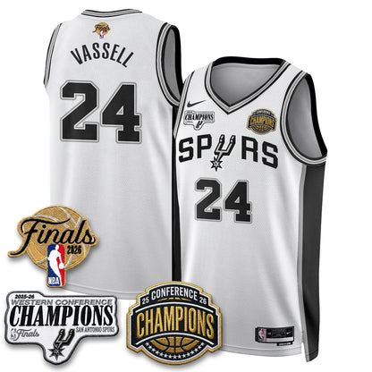 SAS 2026 NBA Western Conference Champions Vapor Jersey V3 - Stitched