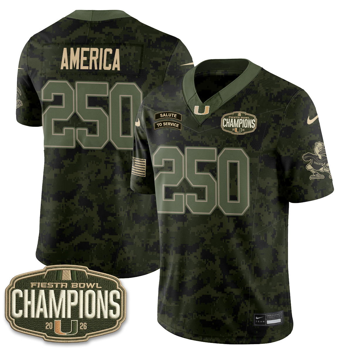 MIA 2026 Salute to Service Vapor Jersey - Stitched