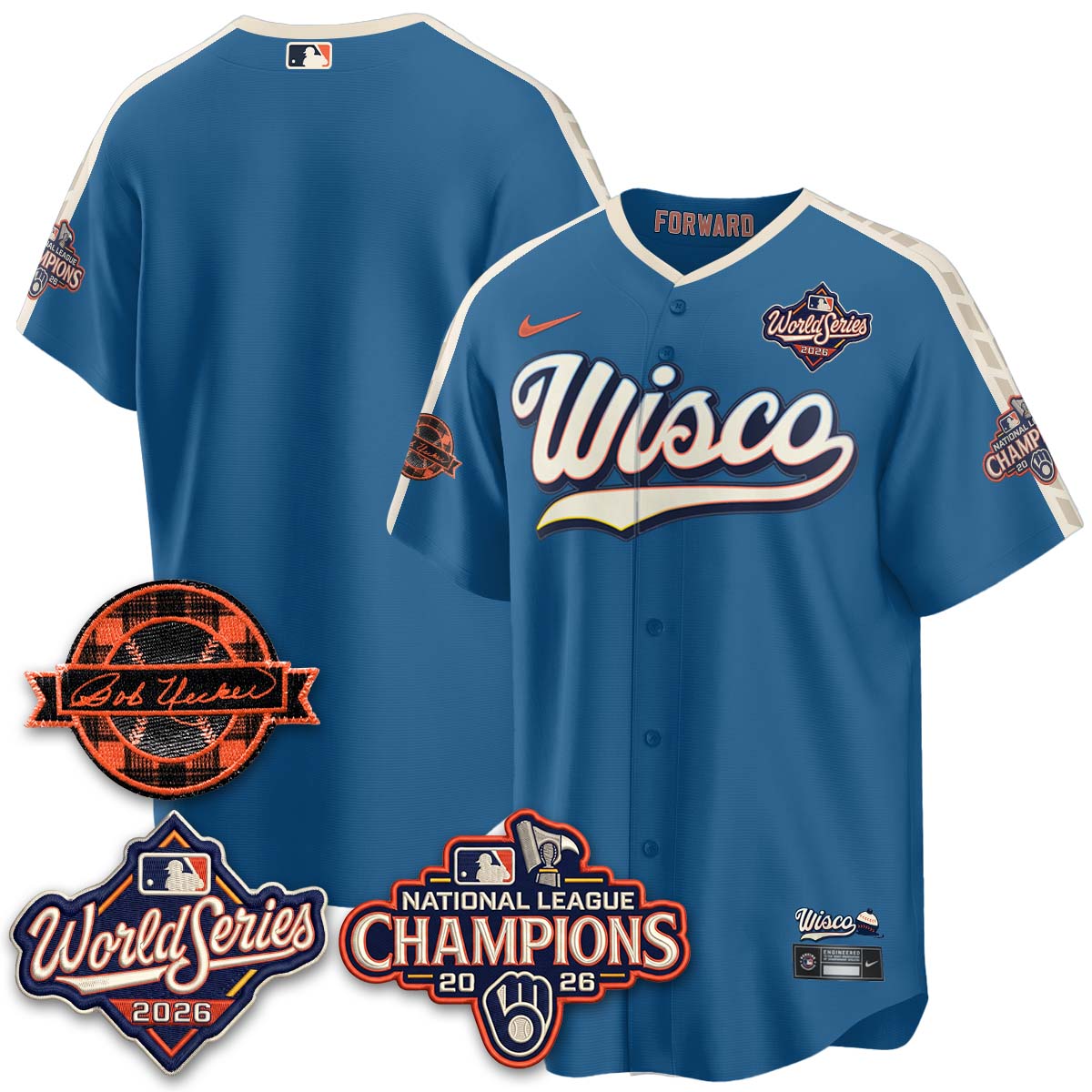 MIL 2026 NL Champions - Uecker Patch Navy Limited Edition - Stitched N1