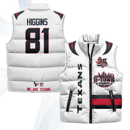 HOU "H-Town" Puffer Vest - Printed