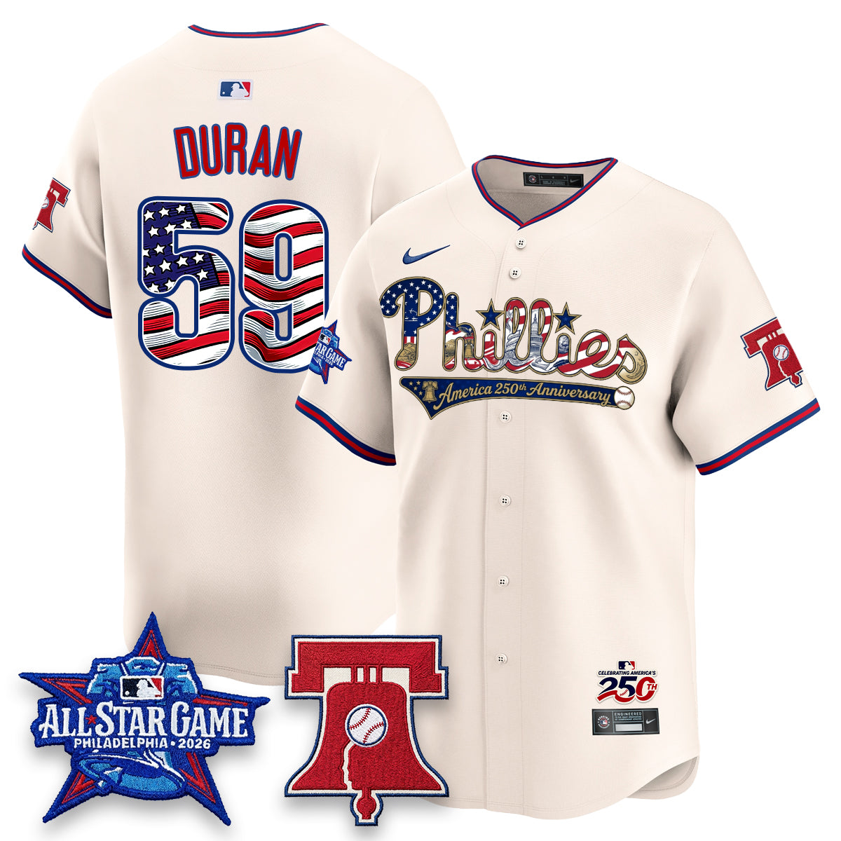 PHI 2026 Independence Day USA Vapor Limited Blue Jersey - Stitched