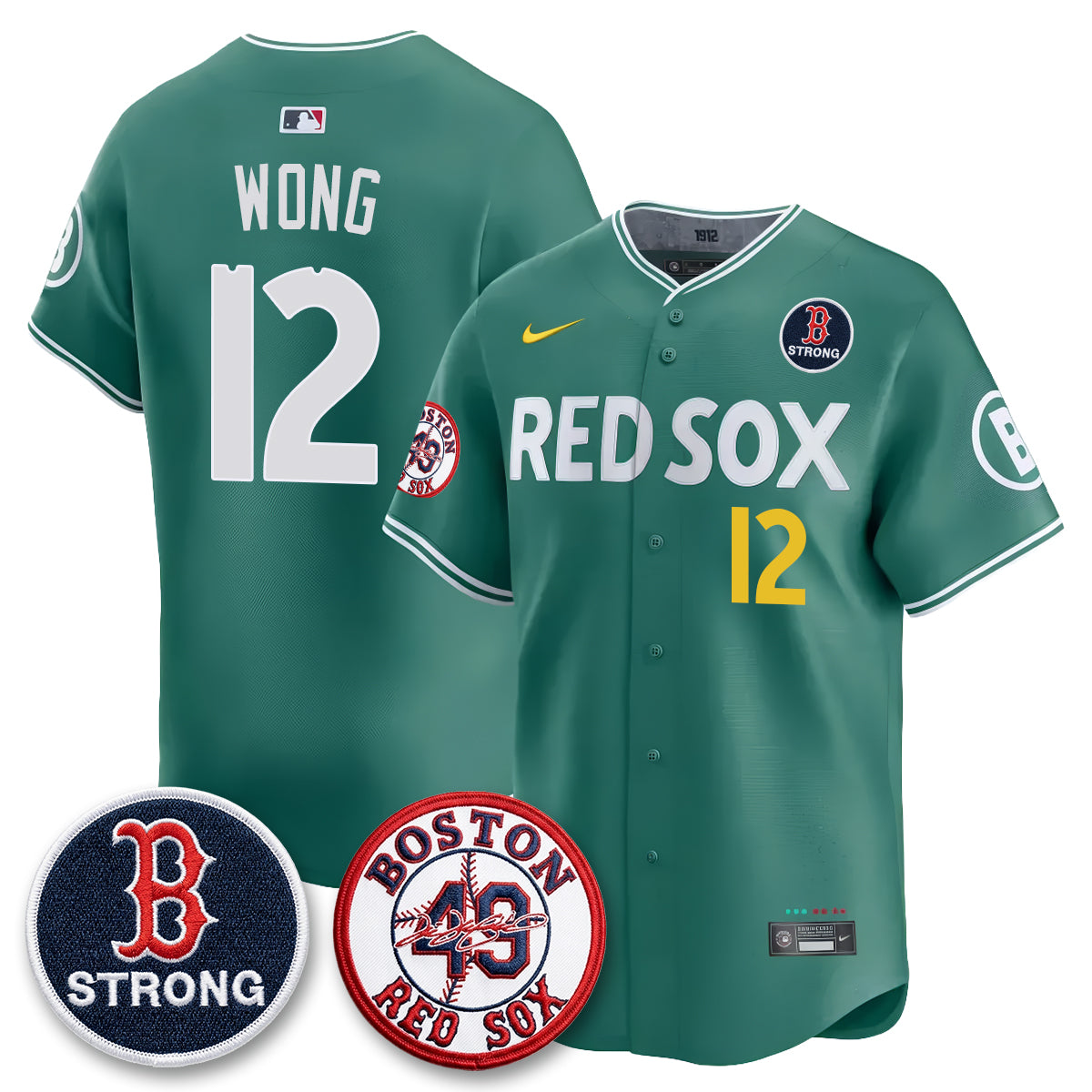 BOS Tim Wakefield Memorial Patch Vaper Premier Limited Jersey - All Stitched V2