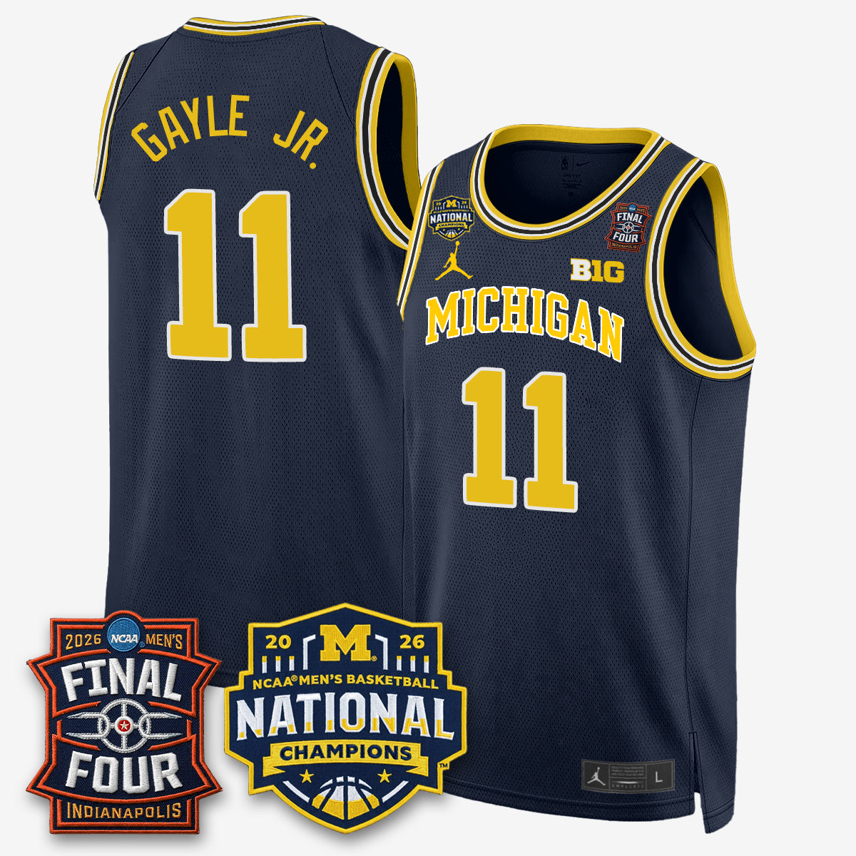 MICH 2026 NCAA Basketball Champions Limited Jersey - All Stitched