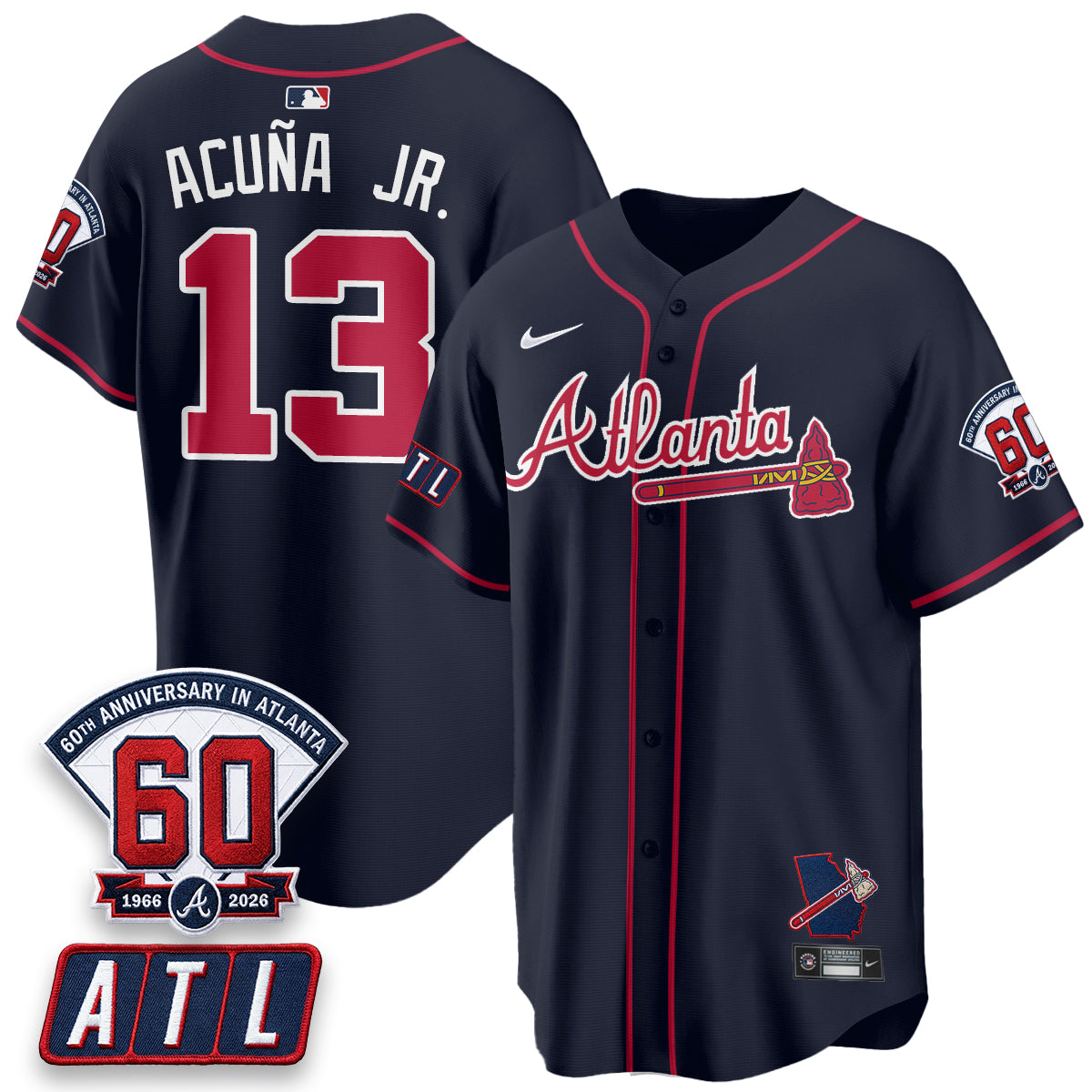 ATL 2026 60th Anniversary Vapor City Connect Limited Jersey - All Stitched