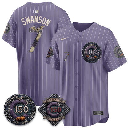 Chicago Cubs Nightmare Edition Vapor Limited Jersey - Printed