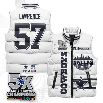 DAL "America's Team" Puffer Vest - Printed
