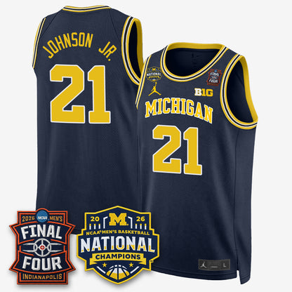 MICH 2026 NCAA Basketball Champions Limited Jersey - All Stitched