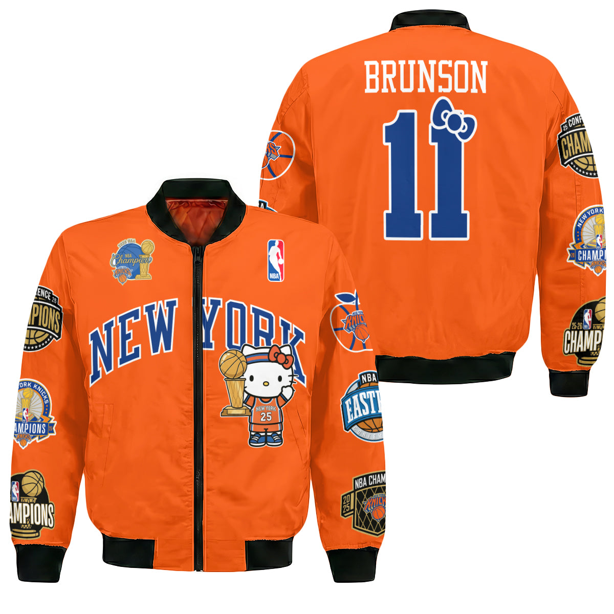 NYK 2026 NBA Finals Champions Limited Edition Bomber Jacket V3- Printed