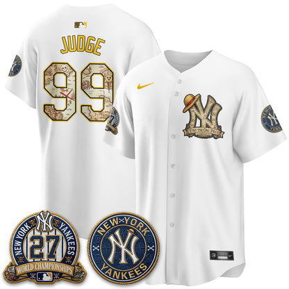NYY x OP Japanese Cartoon Limited Jersey -  Stitched