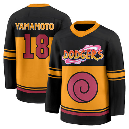 Los Angeles Dodgers Naruto Edition Vapor Hockey Jersey - Stitched