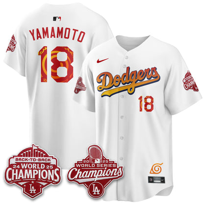 Los Angeles Dodgers x The Knucklehead Ninja Vapor Jersey - Stitched