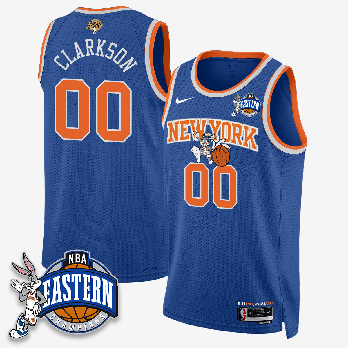 New York Knicks 2026 NBA Finals x Bunny Vapor Jersey - Stitched
