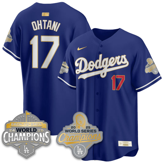 LAD Gold Collection Stadium Vapor Limited Jersey - B2B Champs - Stitched