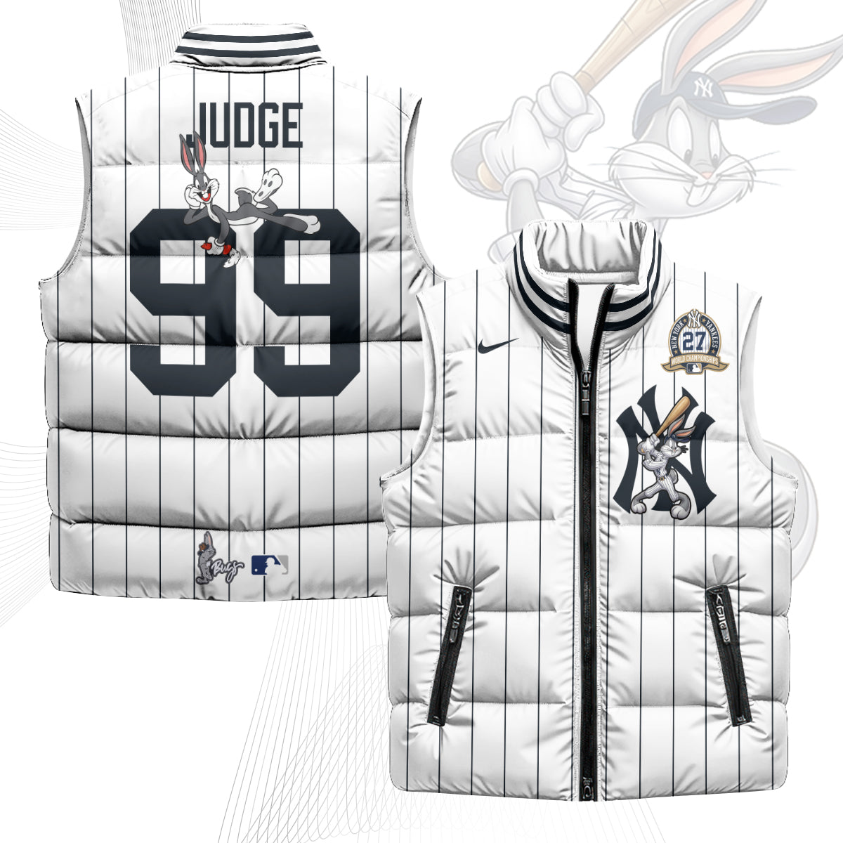 New York Yankees Edition Unisex Puffer Vest - Printed
