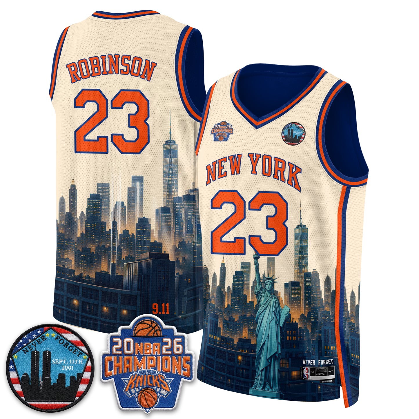 NYK Skyline Never Forget 9/11 Edition Vapor Jersey - Printed