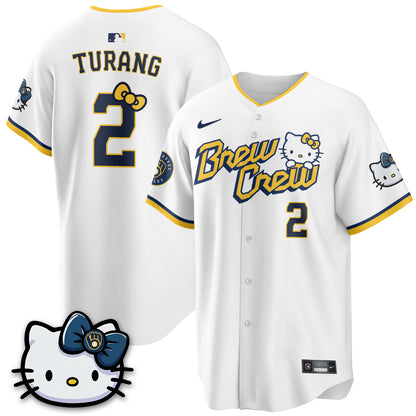 Milwaukee Brewers x Meow KT Vapor Jersey - Stitched N1