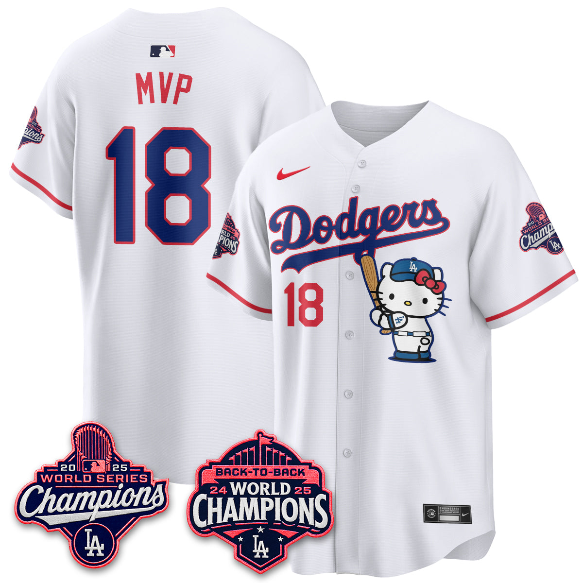 LAD x Hello Kitty Night 2026 Vapor White Jersey - All Stitched