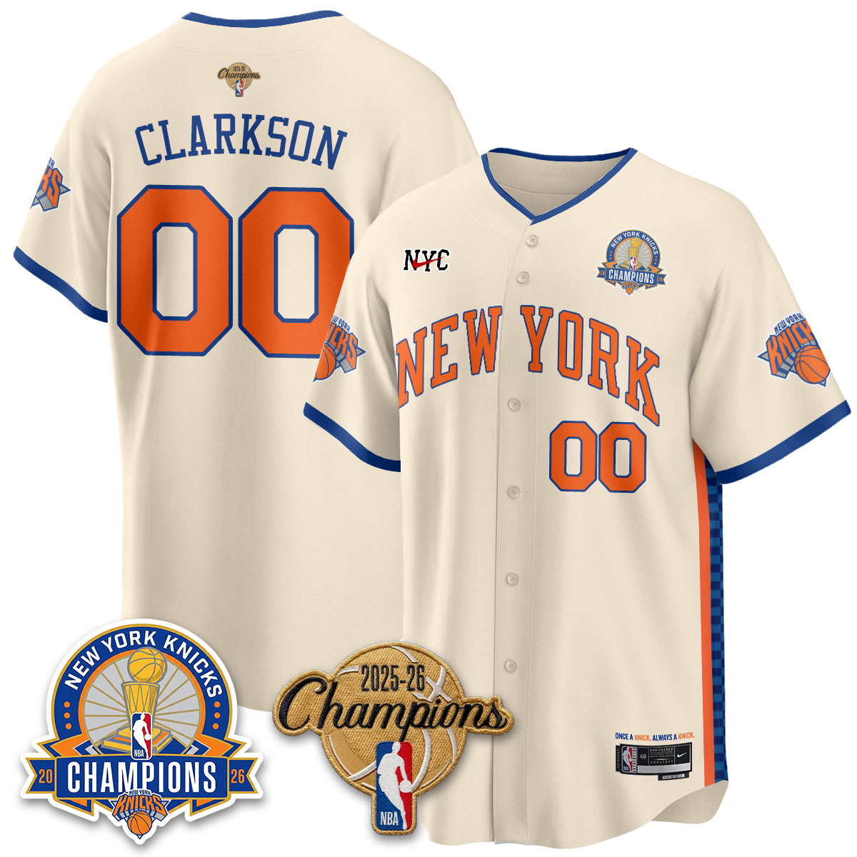 NYK 2026 NBA Champions Special Edition Vapor Jersey V2- Stitched
