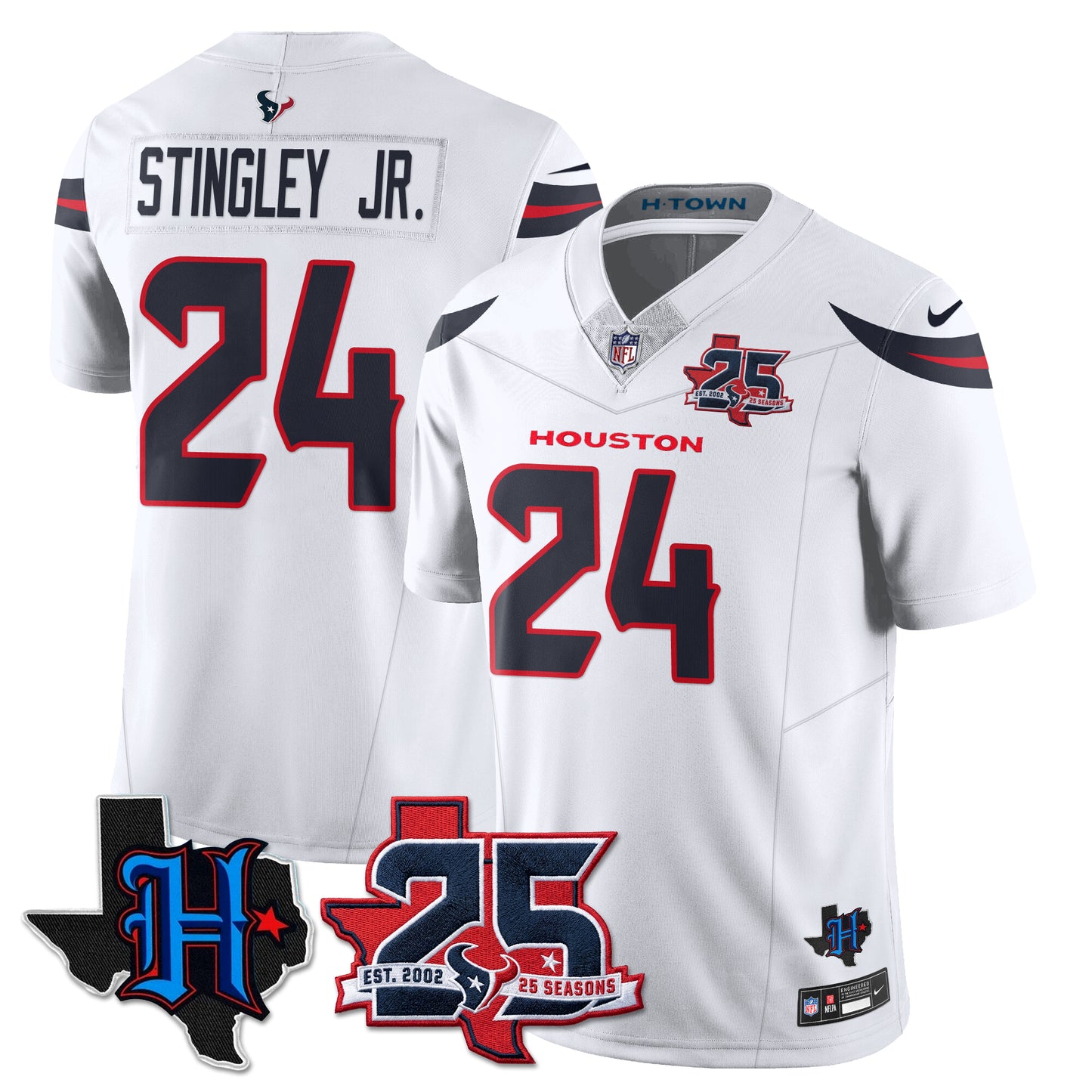 HOU 25th Seasons in 2026 Basic Vapor Limited Jersey - All Stitched