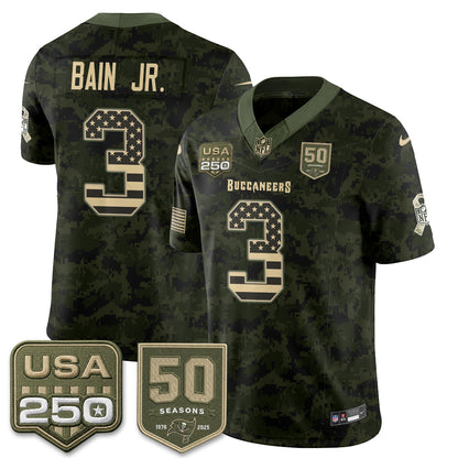 Tampa Bay Buccaneers 2026 Salute to Service Edition Vapor Jersey - Stitched